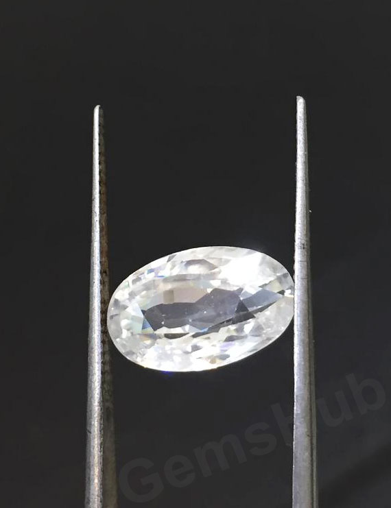 4.65 ct Natural White Zircon